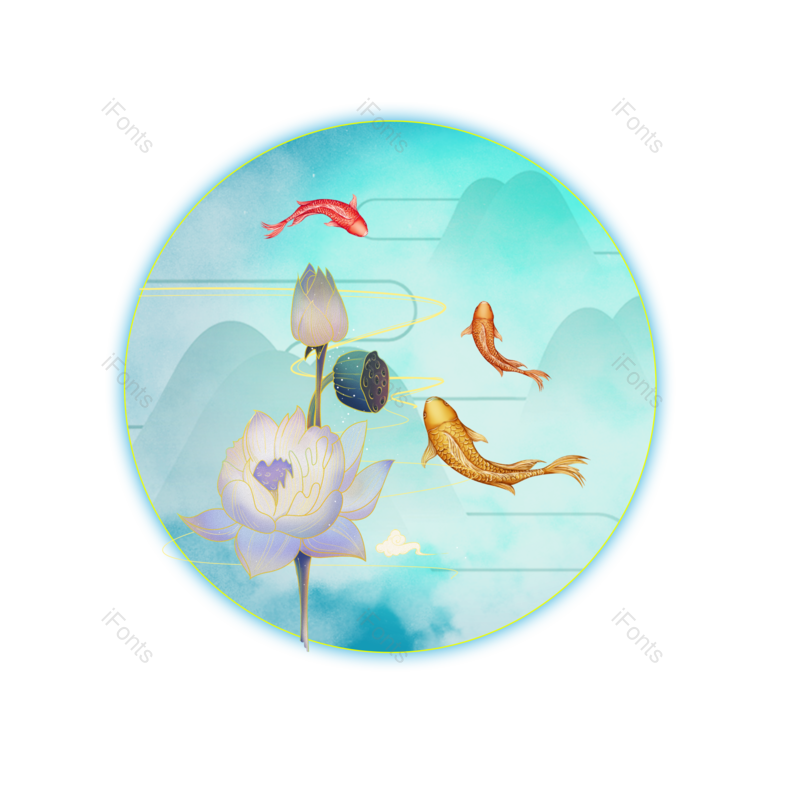 装饰图片,复古元素,水墨PNG,中国风免抠素材